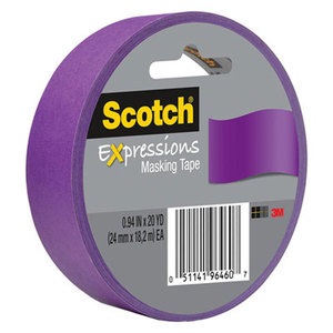 Expressions Masking Tape, .94" x 20 yds, Purple by 3M/COMMERCIAL TAPE DIV.