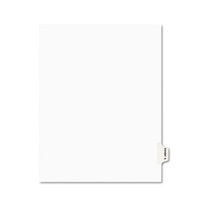 Avery-Style Preprinted Legal Side Tab Divider, Exhibit S, Letter, White, 25/Pack by AVERY-DENNISON