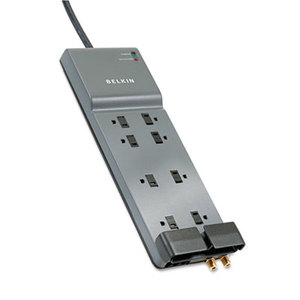 Office Series SurgeMaster Surge Protector, 8 Outlets, 12 ft Cord, 3390 Joules by BELKIN COMPONENTS