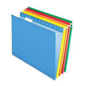 Cardinal Brands, Inc 415215ASST Reinforced Hanging Folders, 1/5 Tab, Letter, Assorted, 25/Box by ESSELTE PENDAFLEX CORP.