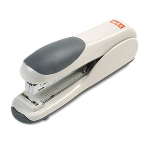 MAX Co. LTD HD-50DF GRAY Flat-Clinch Standard Stapler, 30-Sheet Capacity, Gray by MAX USA CORP.