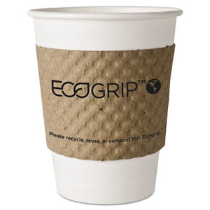 Eco-Products, Inc EG-2000 EcoGrip Recycled Content Hot Cup Sleeve, Kraft, 1300/Carton by ECO-PRODUCTS,INC.