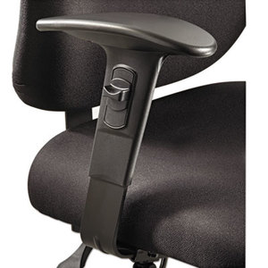 Height/Width-Adjustable T-Pad Arms for Alday 24/7 Task Chair, Black, 1 Pair by SAFCO PRODUCTS