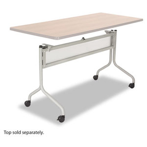 Safco Products 2031SL Impromptu Series Mobile Training Table Base, 49-1/2w x 24d x 28h, Silver by SAFCO PRODUCTS