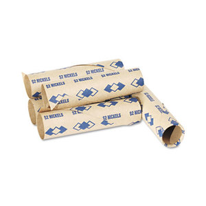 Preformed Tubular Coin Wrappers, Nickels, $2, 1000 Wrappers/Carton by PM COMPANY