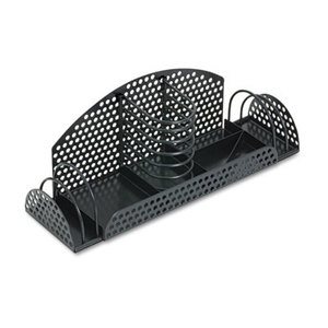 Fellowes, Inc 22326 Perf-Ect Multi Desk Organizer, Metal/Wire, 12 7/8 x 4 x 4 3/4, Black by FELLOWES MFG. CO.