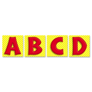 Quick Stick Letters Set, 45 Pieces, Red by CARSON-DELLOSA PUBLISHING