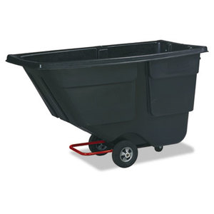 RUBBERMAID COMMERCIAL PROD. 9T1800 BLA Rotomolded Tilt Truck, Rectangular, Plastic, 600lb Cap, Black by RUBBERMAID COMMERCIAL PROD.