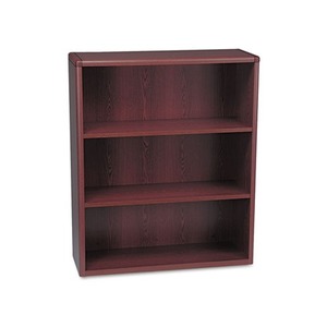 10700 Series Wood Bookcase, Three Shelf, 36w x 13 1/8d x 43 3/8h, Mahogany by HON COMPANY