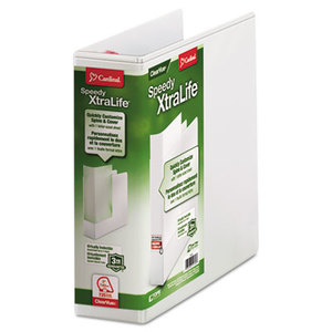 Cardinal Brands, Inc 59130CB Speedy XtraLife Non-Stick Locking Slant-D Ring Binder, 3" Cap, 11 x 8 1/2, White by CARDINAL BRANDS INC.