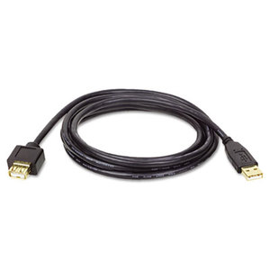 Tripp Lite U024-010 U024-010 10-ft. USB A/A Gold Extension Cable for USB 2.0 Cable USB-A M/F by TRIPPLITE