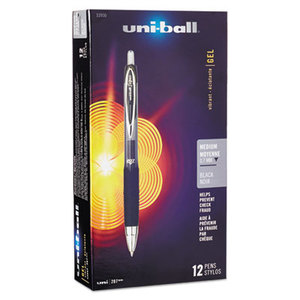 Signo Gel 207 Roller Ball Retractable Gel Pen, Black Ink, Medium, Dozen by SANFORD