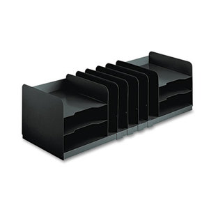 Adjustable Organizer, 11 Sections, Steel, 30 x 11 x 8 1/8, Black by MMF INDUSTRIES