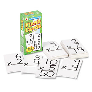 Flash Cards, Multiplication Facts 0-12, 3w x 6h, 94/Pack by CARSON-DELLOSA PUBLISHING