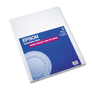 Epson Corporation S041171 Matte Presentation Paper, 27 lbs., Matte, 17 x 22, 100 Sheets/Pack by EPSON AMERICA, INC.