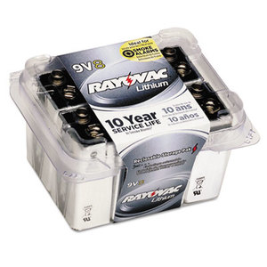 RAY-O-VAC 85065000 Lithium Batteries, 9V, 8/Pack by RAY-O-VAC