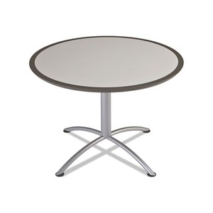 ICEBERG ENTERPRISES, LLC 69835 iLand Table, Dura Edge, Round Seated Style, 42 dia x 29h, Gray/Silver by ICEBERG ENTERPRISES