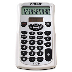 Victor Technology, LLC 1170 1170 Handheld Business Calculator w/Slide Case, 10-Digit LCD by VICTOR TECHNOLOGIES