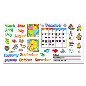 Monthly Calendar (with Cling) Bulletin Board Set, 22" x 17" by TREND ENTERPRISES, INC.