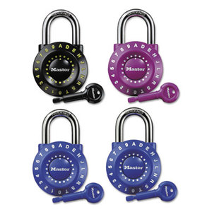 Set-Your-Own Combination Lock, Steel, 1 7/8" Wide, Assorted by MASTER LOCK COMPANY