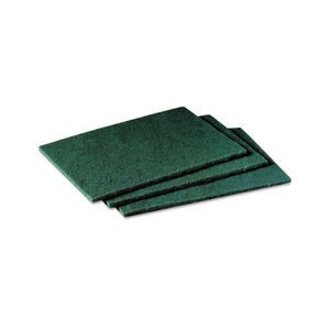 General Purpose Scrub Pad, 3 x 4 1/2, Green, 40 per Box by 3M/COMMERCIAL TAPE DIV.