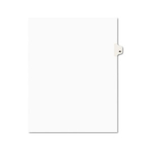 Avery-Style Legal Side Tab Divider, Title: 82, Letter, White, 25/Pack by AVERY-DENNISON