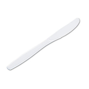DIXIE FOOD SERVICE KH217 Plastic Cutlery, Heavyweight Knives, White, 1000/Carton by DIXIE FOOD SERVICE