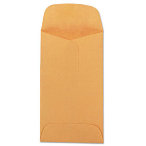 Kraft Coin & Small Parts Envelope, Side Seam, #3, Brown Kraft, 500/Box by QUALITY PARK PRODUCTS