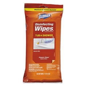 CLOROX SALES CO. 31195PK Disinfecting Wipes, 7 x 8, Classic Clean, 34/Pack by CLOROX SALES CO.