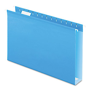 Cardinal Brands, Inc 4153X2BLU Reinforced 2" Extra Capacity Hanging Folders, 1/5 Tab, Legal, Blue, 25/Box by ESSELTE PENDAFLEX CORP.
