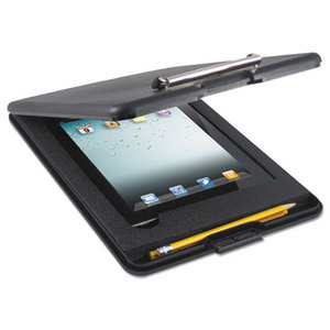 SlimMate Storage Clipboard with iPad 2nd Gen/3rd Gen Compartment, Black by SAUNDERS MFG. CO., INC.