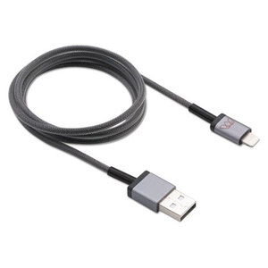 MOS Spring Lightning Cables, 3 ft, Black by SMEAD MANUFACTURING CO.