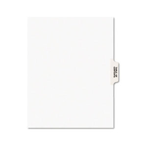 Avery 11910 Avery-Style Legal Tab Dividers, Table of Contents, White, 25/Set by AVERY-DENNISON