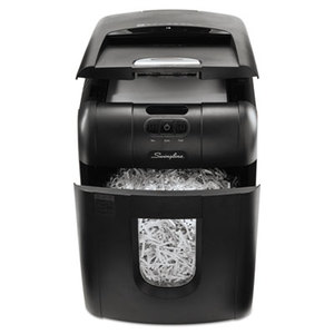 Stack-and-Shred 100X Auto Feed Shredder, Super Cross-Cut, 100 Sheets, 1-2 Users by SWINGLINE