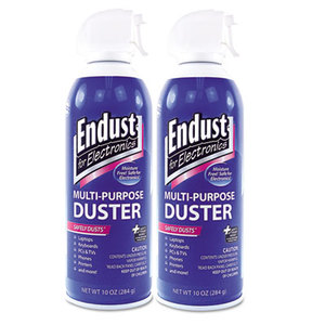 Compressed Air Duster for Electronics, 10oz, 2 per Pack by ENDUST