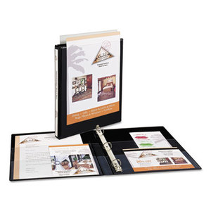 Avery 05233 Heavy-Duty Nonstick View Binder w/Slant Rings, 1/2" Cap, Black by AVERY-DENNISON