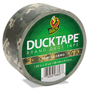 Colored Duct Tape, 1.88" x 10yds, 3" Core, Digital Camo by SHURTECH