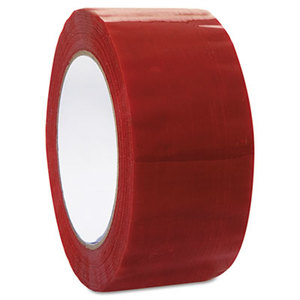 Commercial Grd Color-Coding Packaging Tape, 1.88" x 109.3yds, 3" Core, Red by SHURTECH