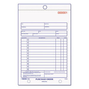 Purchase Order Book, Bottom Punch, 5 1/2 x 7 7/8, Two-Part Carbonless, 50 Forms by REDIFORM OFFICE PRODUCTS