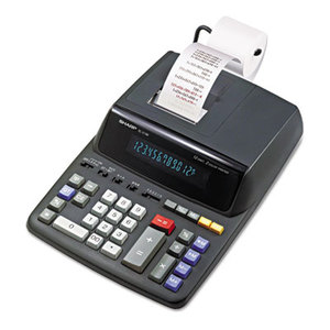 EL2196BL Two-Color Printing Calculator, Black/Red Print, 3.7 Lines/Sec by SHARP ELECTRONICS