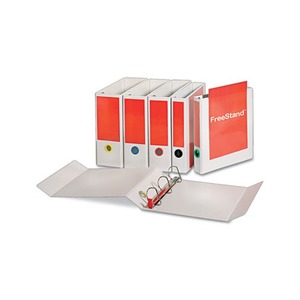 Cardinal Brands, Inc 43150 FreeStand Easy Open Locking Slant-D Ring Binder, 5" Cap, 11 x 8 1/2, White by CARDINAL BRANDS INC.