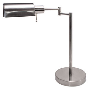 Adjustable Full Spectrum Table Lamp, 16" High, Brushed Steel by LEDU CORP.