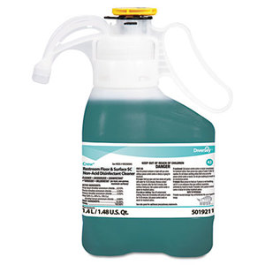 Crew Restroom Floor/Surface Non-Acid Disinfectant Cleaner, 1.4L Bottle, 2/CT by DIVERSEY