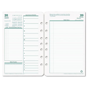 Daily Planner Refill Pages, Dated