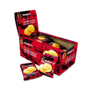 Shortbread Highlander Cookies, 1.4oz, 2 Pack, 12 Packs/Box by WALKERS SHORTBREAD LTD.