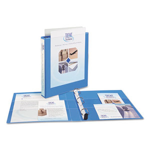Avery 05301 Heavy-Duty Nonstick View Binder w/1-Touch Slant Rings, 1" Cap, Light Blue by AVERY-DENNISON