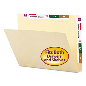 SMEAD MANUFACTURING COMPANY 24190 Conversion File Folders, Straight Cut Top Tab, Letter, Manila, 100/Box by SMEAD MANUFACTURING CO.