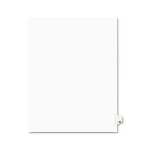 Avery 01099 Avery-Style Legal Side Tab Divider, Title: 99, Letter, White, 25/Pack by AVERY-DENNISON