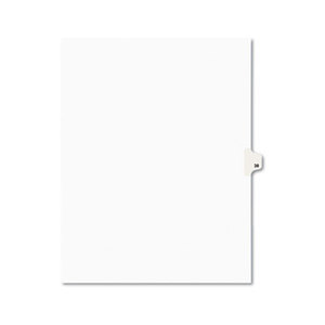 Avery 01038 Avery-Style Legal Side Tab Divider, Title: 38, Letter, White, 25/Pack by AVERY-DENNISON