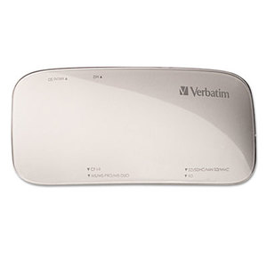 Verbatim America, LLC VER97706 Universal Card Reader, USB 3.0, Silver, Windows/Mac by VERBATIM CORPORATION